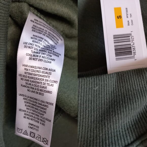 Calvin Klein Unisex Oversized Green Sweatshirt – Size S - Picture 7 of 11